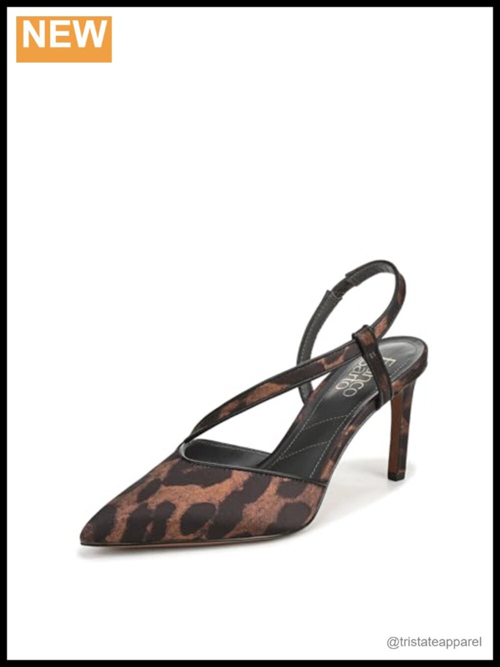 Fabric pointed toe stiletto slingback pumps